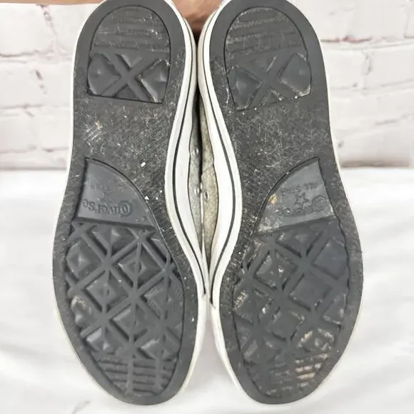 Converse All Star Women’s Sneakers Size 8.5 Light Gray Casual - Picture 6 of 6